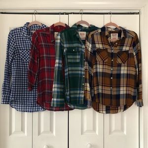 Lot of Plaid Button Ups